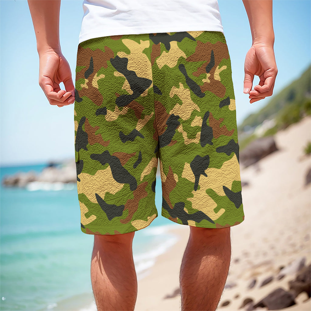 Military Camouflage Print Men's Cargo Shorts
