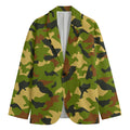 Military Camouflage Print Men's Cotton Blazer