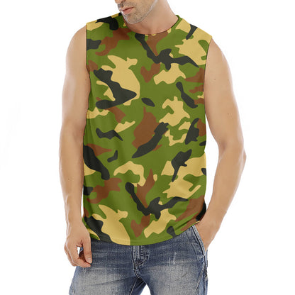 Military Camouflage Print Men's Fitness Tank Top