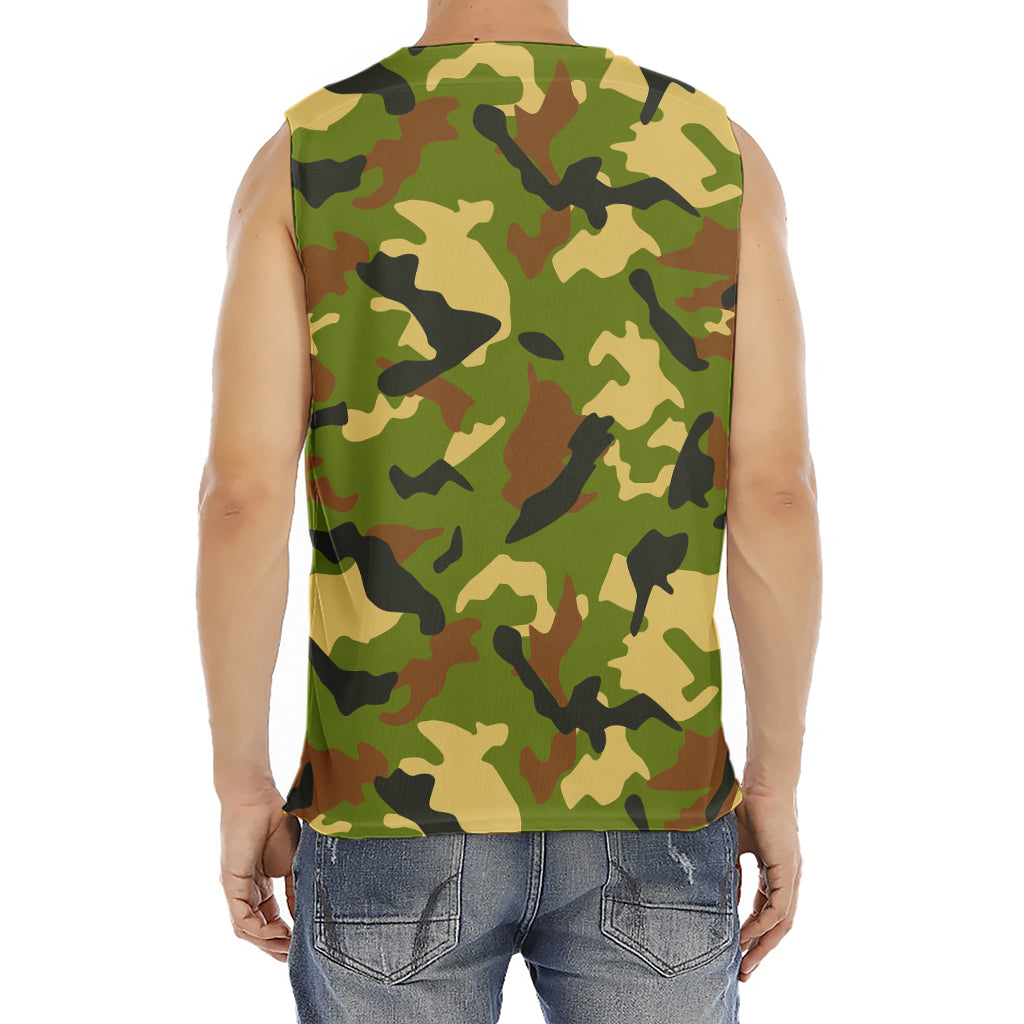 Military Camouflage Print Men's Fitness Tank Top