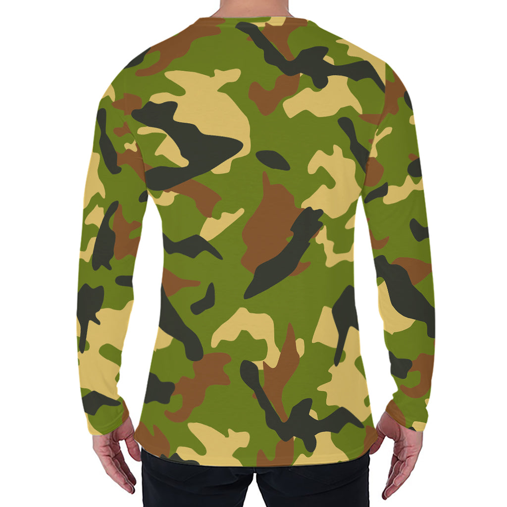 Military Camouflage Print Men's Long Sleeve T-Shirt