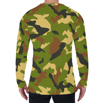 Military Camouflage Print Men's Long Sleeve T-Shirt