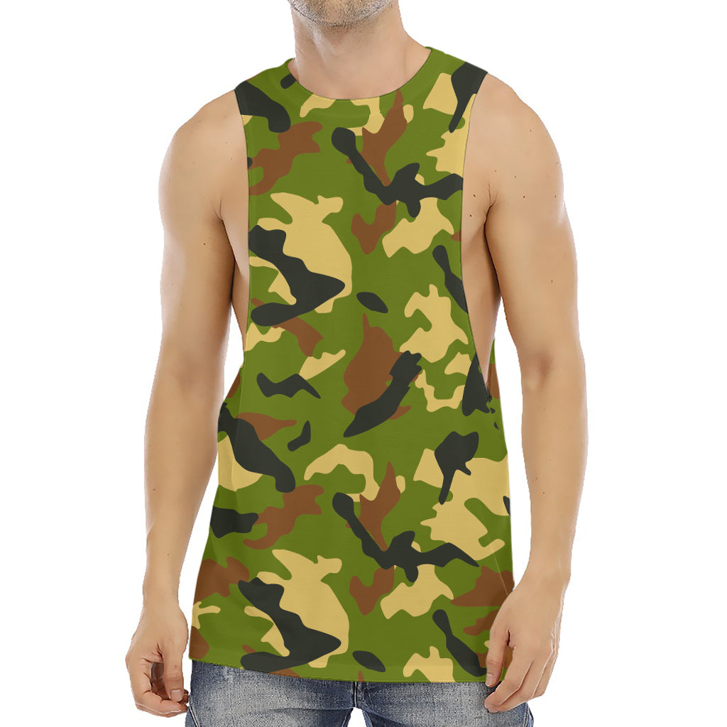 Military Camouflage Print Men's Muscle Tank Top