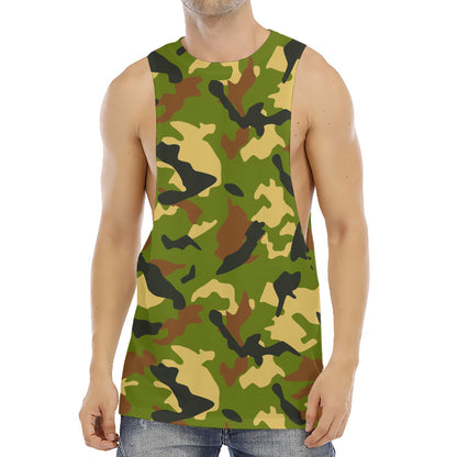 Military Camouflage Print Men's Muscle Tank Top