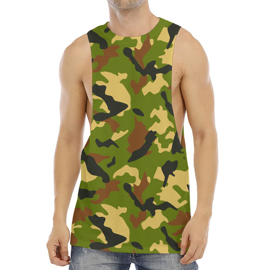 Military Camouflage Print Men's Muscle Tank Top