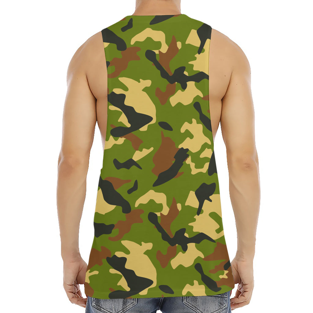 Military Camouflage Print Men's Muscle Tank Top