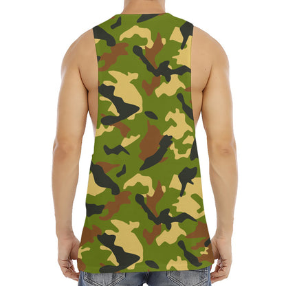 Military Camouflage Print Men's Muscle Tank Top