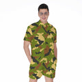 Military Camouflage Print Men's Romper