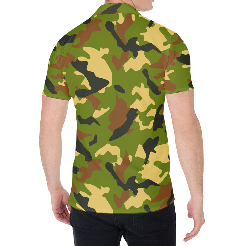 Military Camouflage Print Men's Shirt