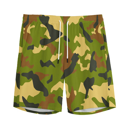 Military Camouflage Print Men's Sports Shorts