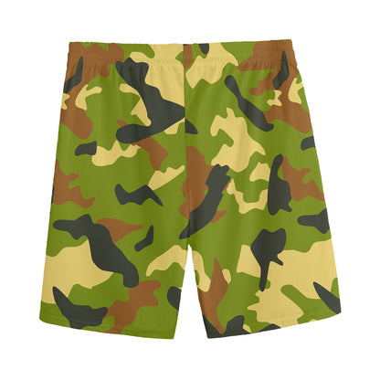 Military Camouflage Print Men's Sports Shorts