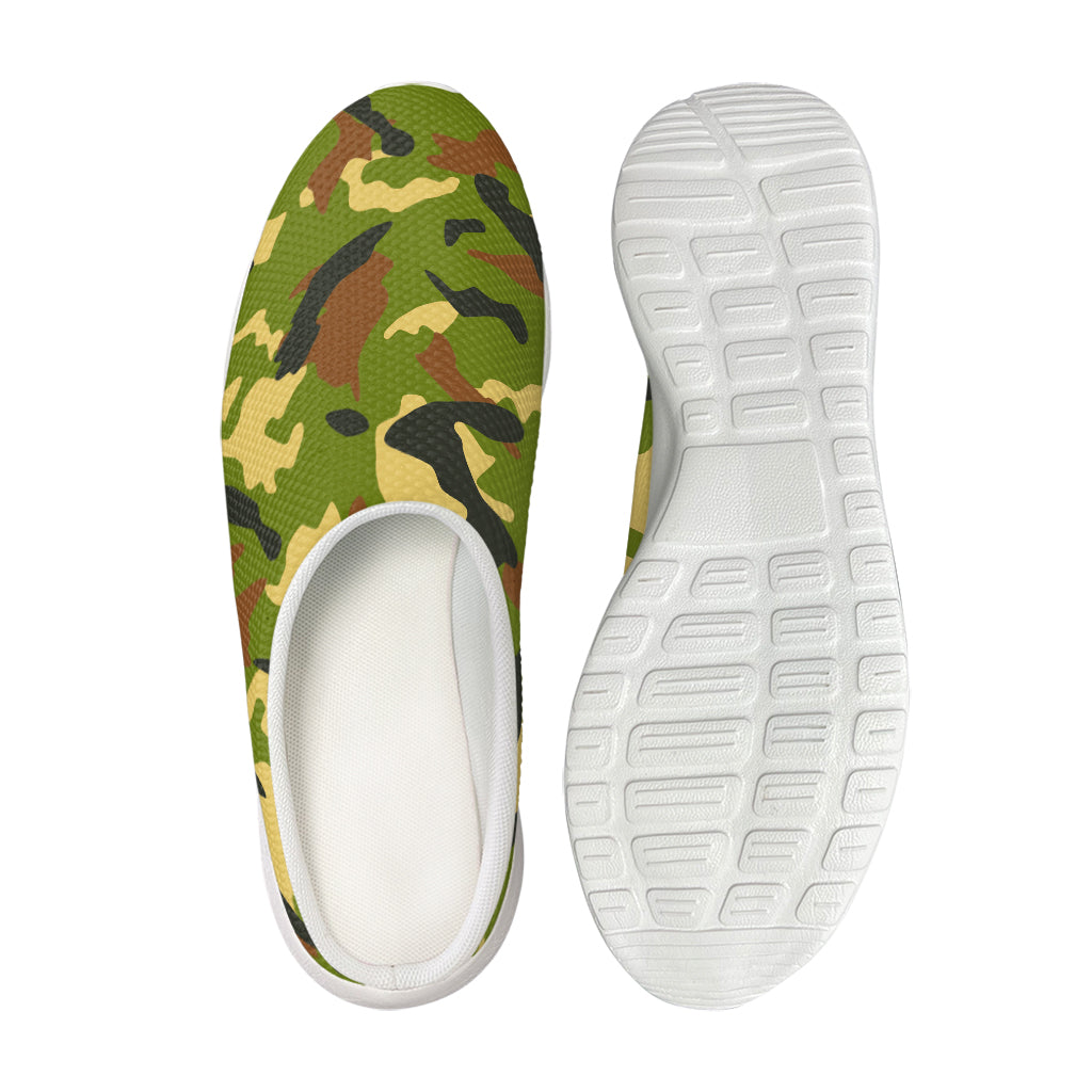 Military Camouflage Print Mesh Casual Shoes