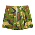 Military Camouflage Print Mesh Shorts