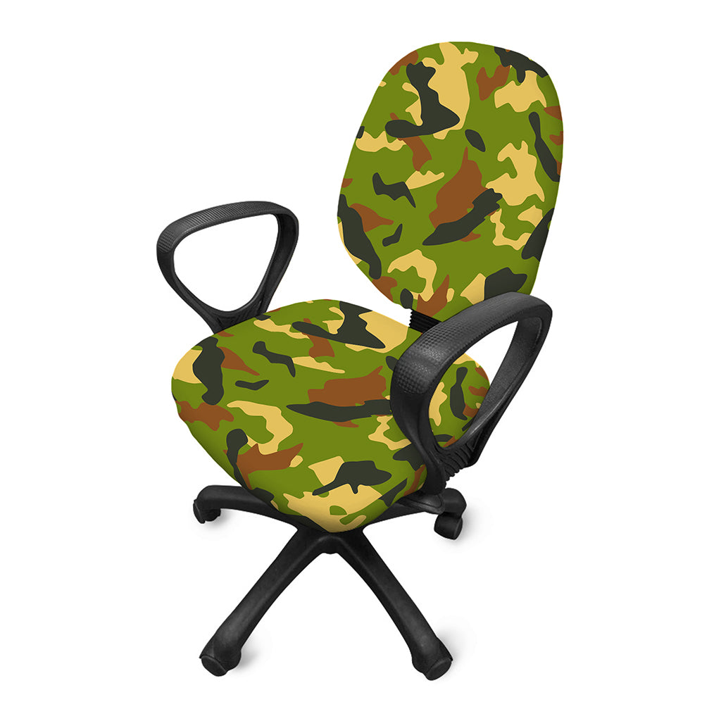 Military Camouflage Print Office Chair Cover