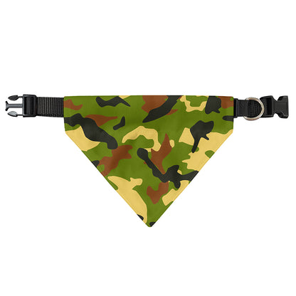 Military Camouflage Print Over The Collar Dog Bandana