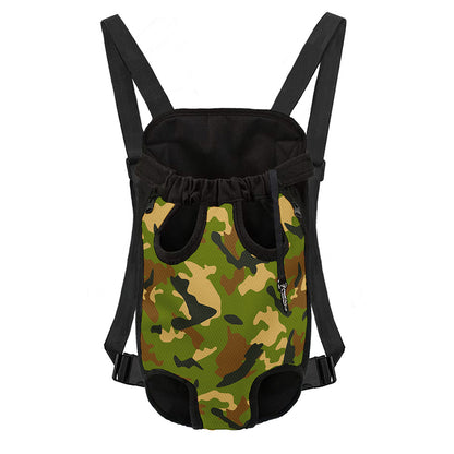 Military Camouflage Print Pet Carrier Backpack