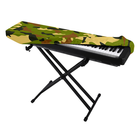 Military Camouflage Print Piano Keyboard Cover