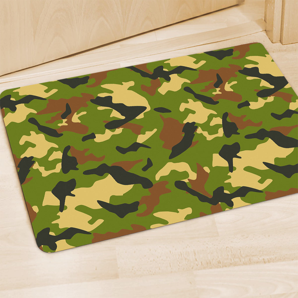 Military Camouflage Print Polyester Doormat