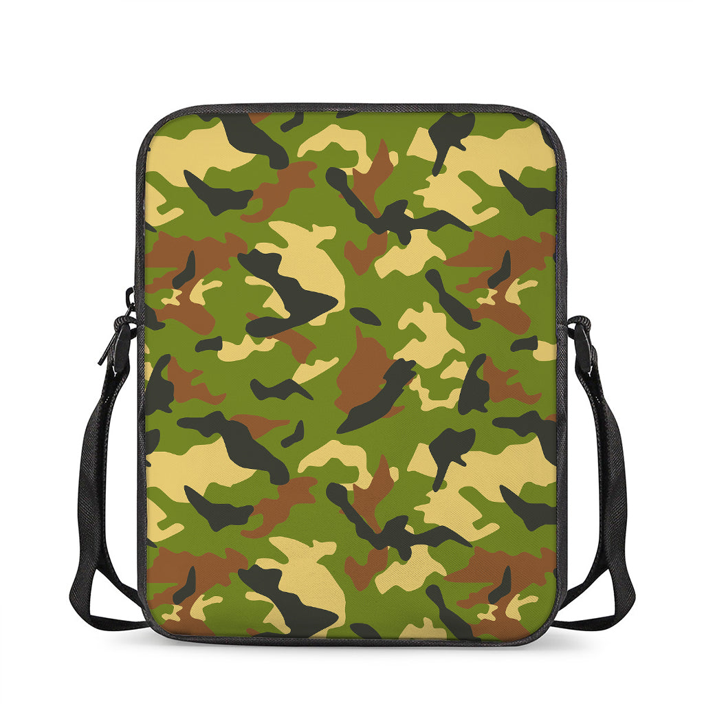 Military Camouflage Print Rectangular Crossbody Bag