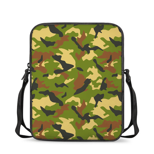 Military Camouflage Print Rectangular Crossbody Bag