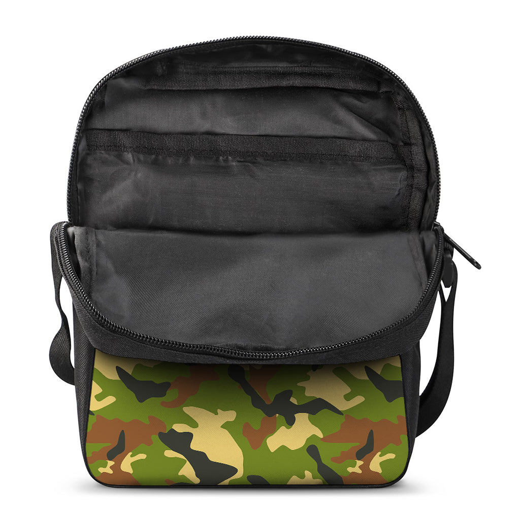 Military Camouflage Print Rectangular Crossbody Bag
