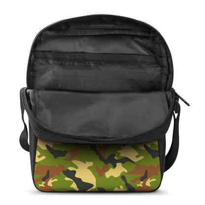 Military Camouflage Print Rectangular Crossbody Bag