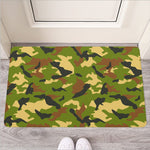 Military Camouflage Print Rubber Doormat