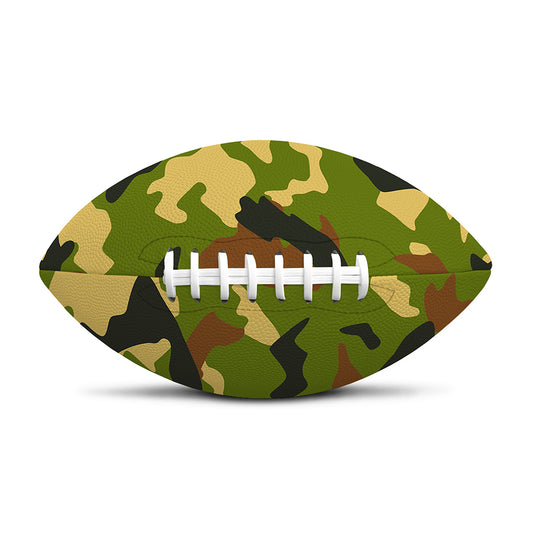 Military Camouflage Print Rugby Ball