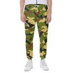 Military Camouflage Print Scuba Joggers
