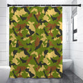 Military Camouflage Print Shower Curtain