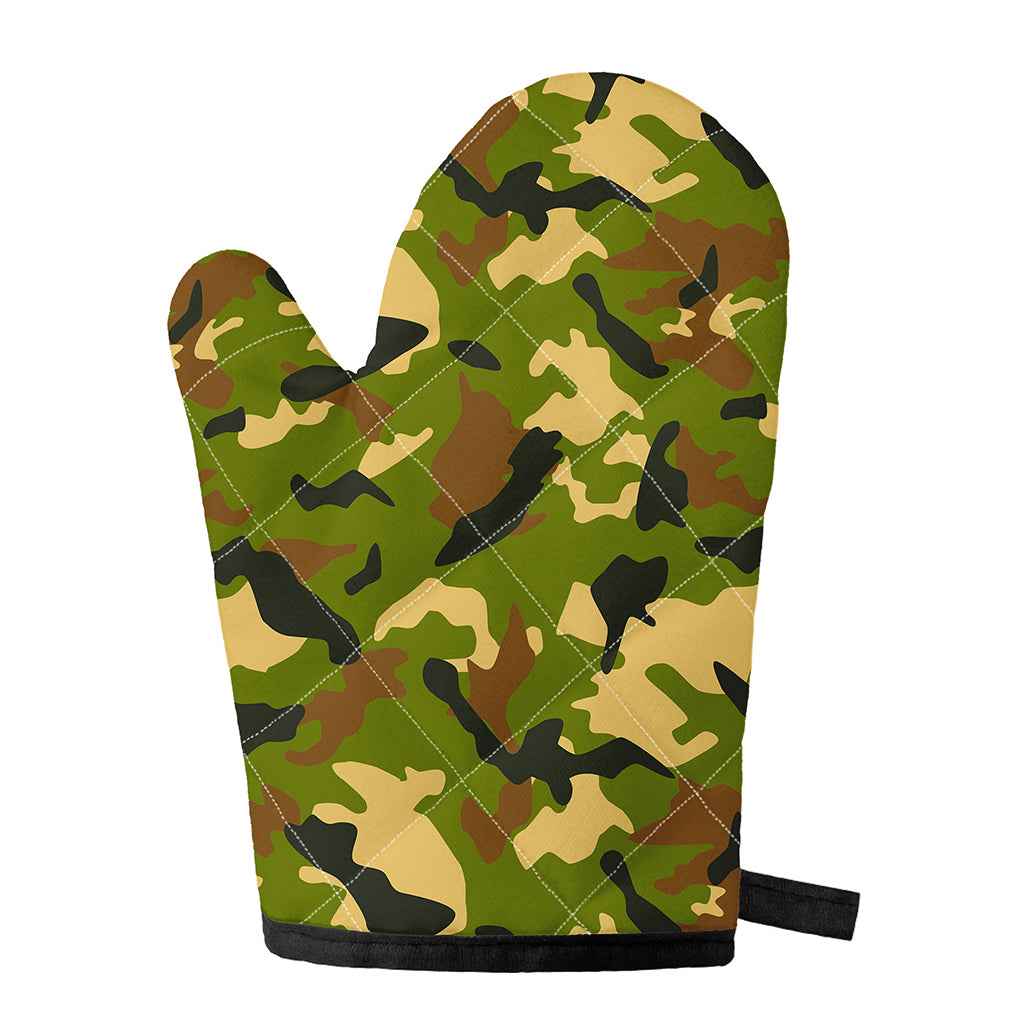 Military Camouflage Print Single Oven Mitt