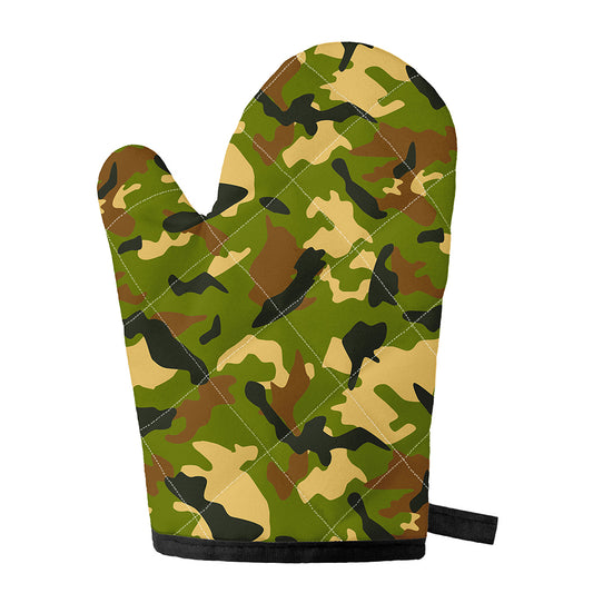 Military Camouflage Print Single Oven Mitt