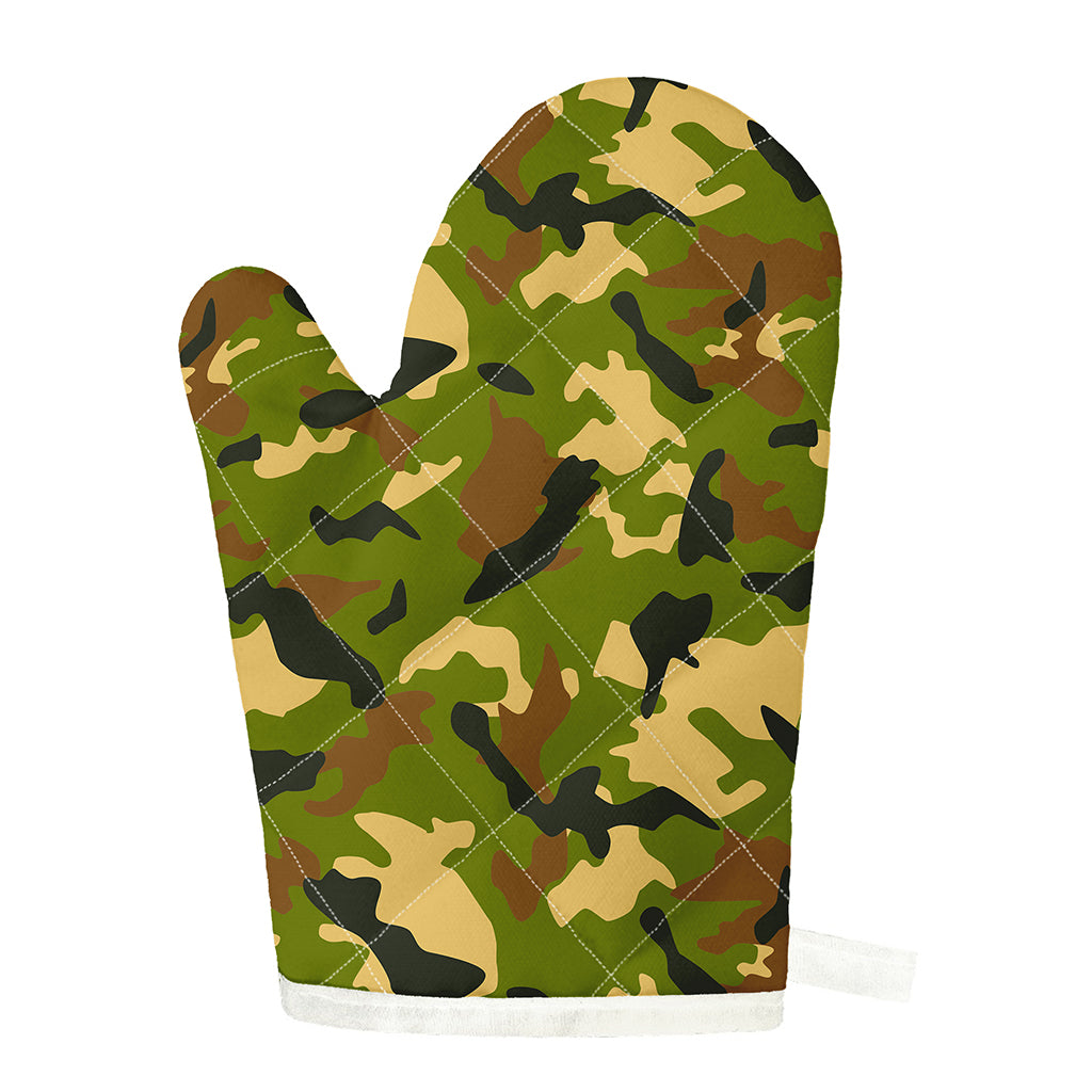 Military Camouflage Print Single Oven Mitt