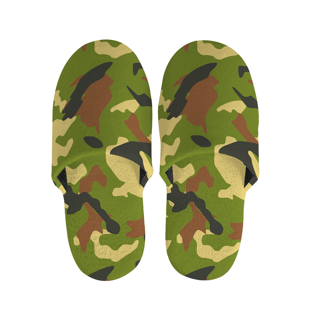 Military Camouflage Print Slippers