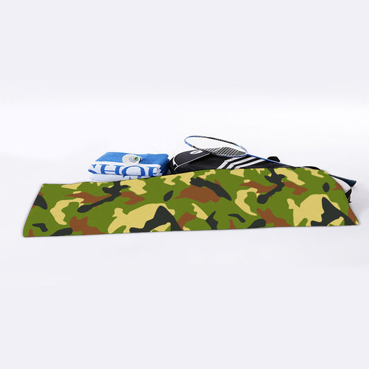 Military Camouflage Print Sports Towel