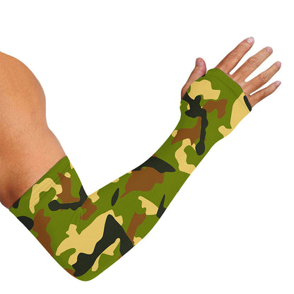 Military Camouflage Print Sun Protection Arm Sleeves