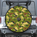 Military Camouflage Print Tire Cover With Camera Hole