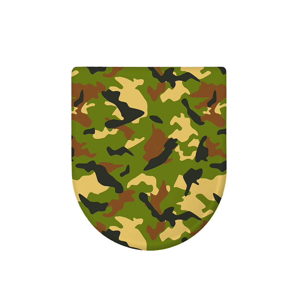 Military Camouflage Print Toilet Lid Cover