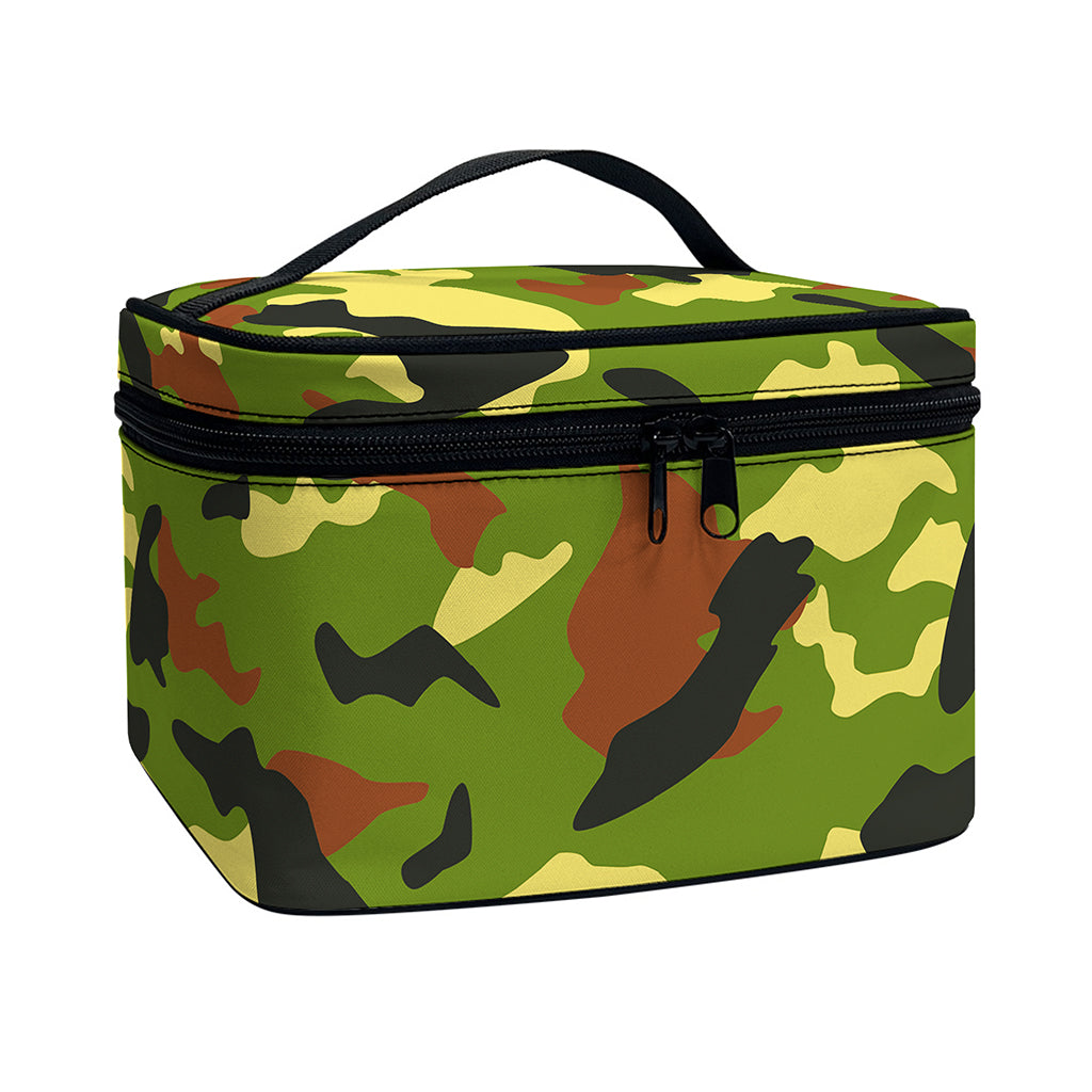 Military Camouflage Print Travel Makeup Bag