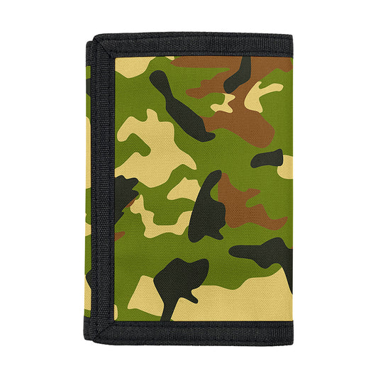 Military Camouflage Print Trifold Wallet
