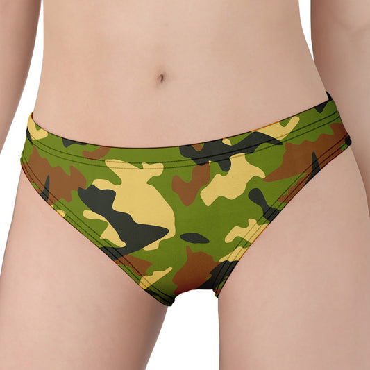 Military Camouflage Print Women's Panties