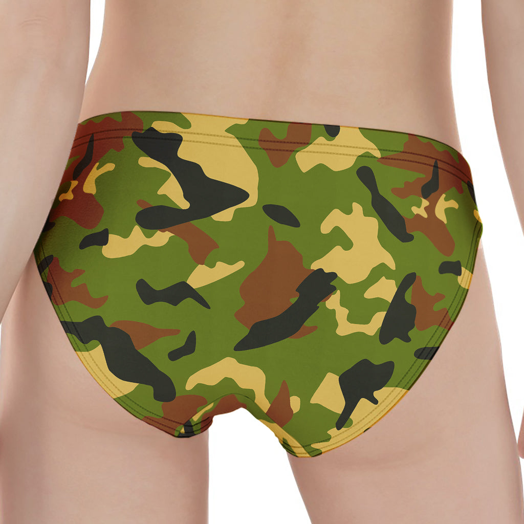 Military Camouflage Print Women's Panties