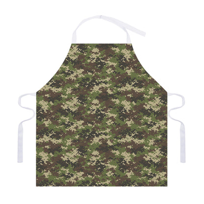 Military Digital Camo Pattern Print Adjustable Apron