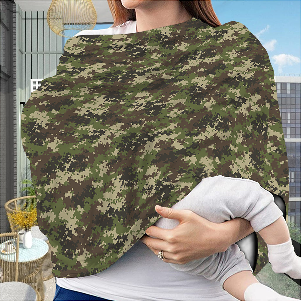 Military Digital Camo Pattern Print Baby Seat Cover