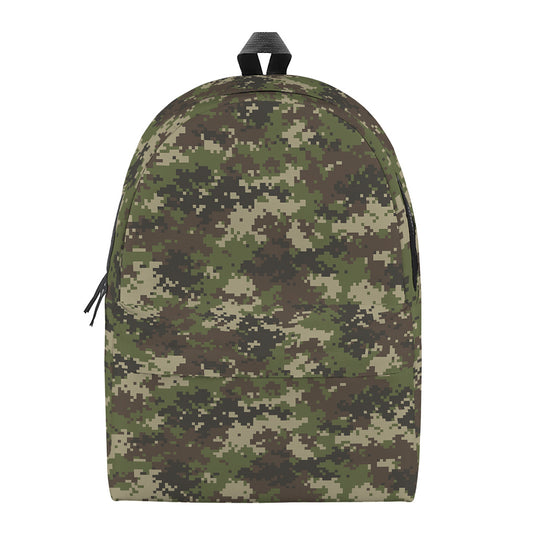 Military Digital Camo Pattern Print Backpack