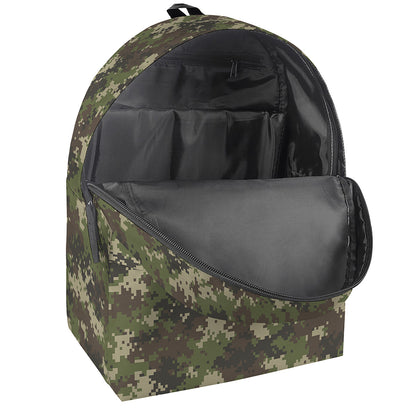 Military Digital Camo Pattern Print Backpack