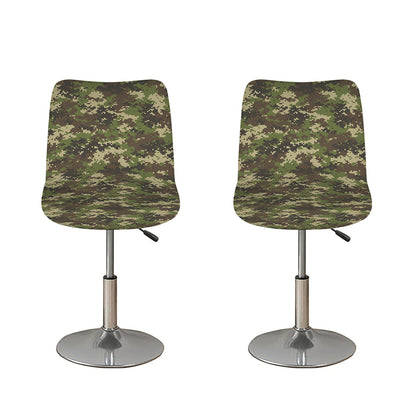 Military Digital Camo Pattern Print Bar Stool Covers