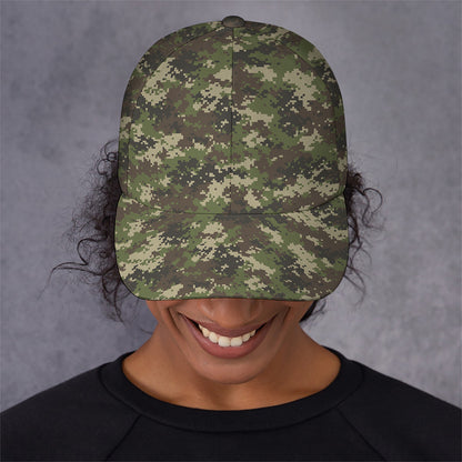 Military Digital Camo Pattern Print Baseball Cap