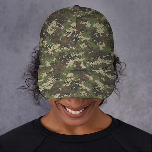 Military Digital Camo Pattern Print Baseball Cap