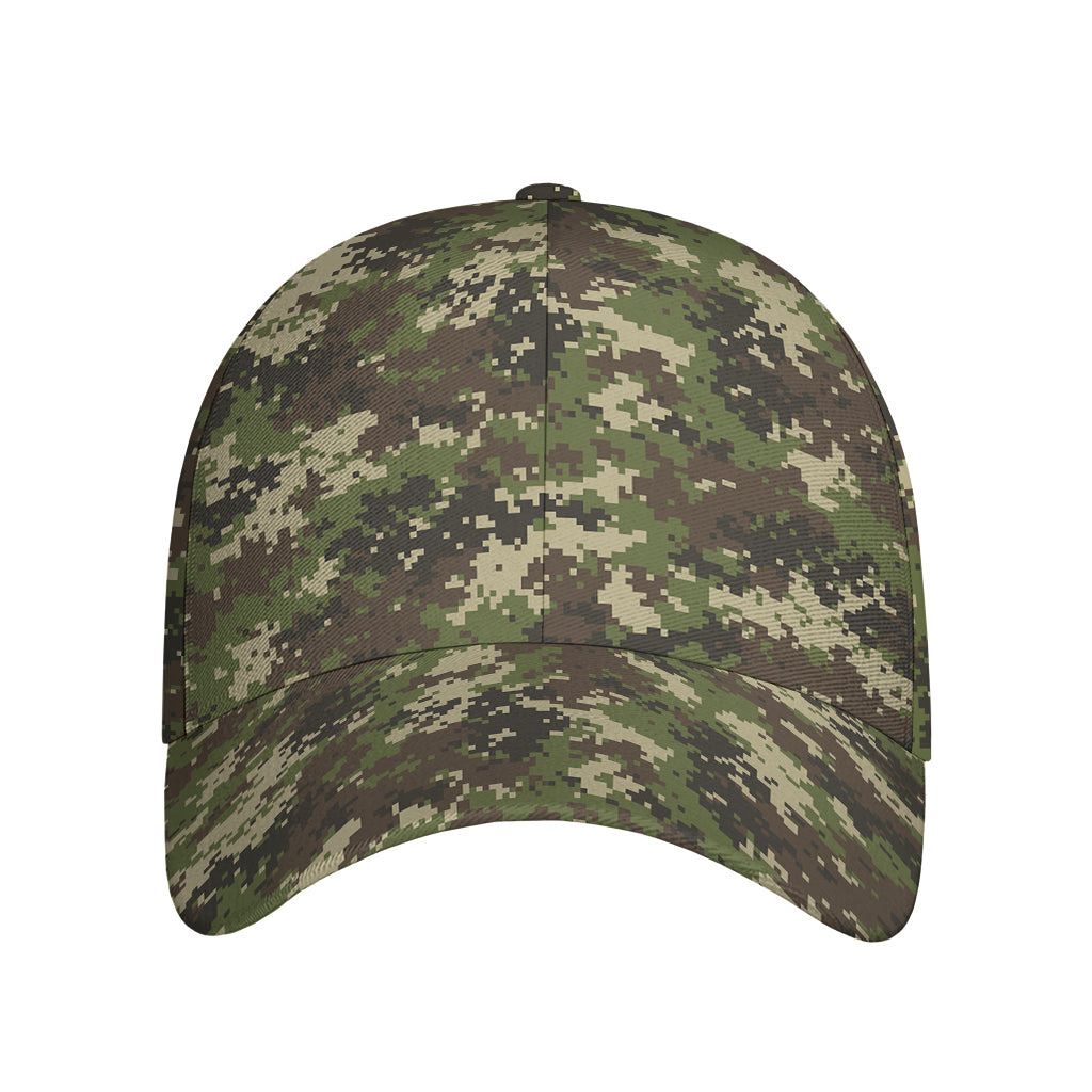 Military Digital Camo Pattern Print Baseball Cap